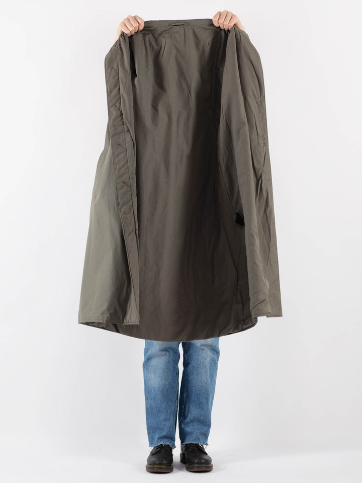 Vintage 90's Women Trench Coat in Khaki