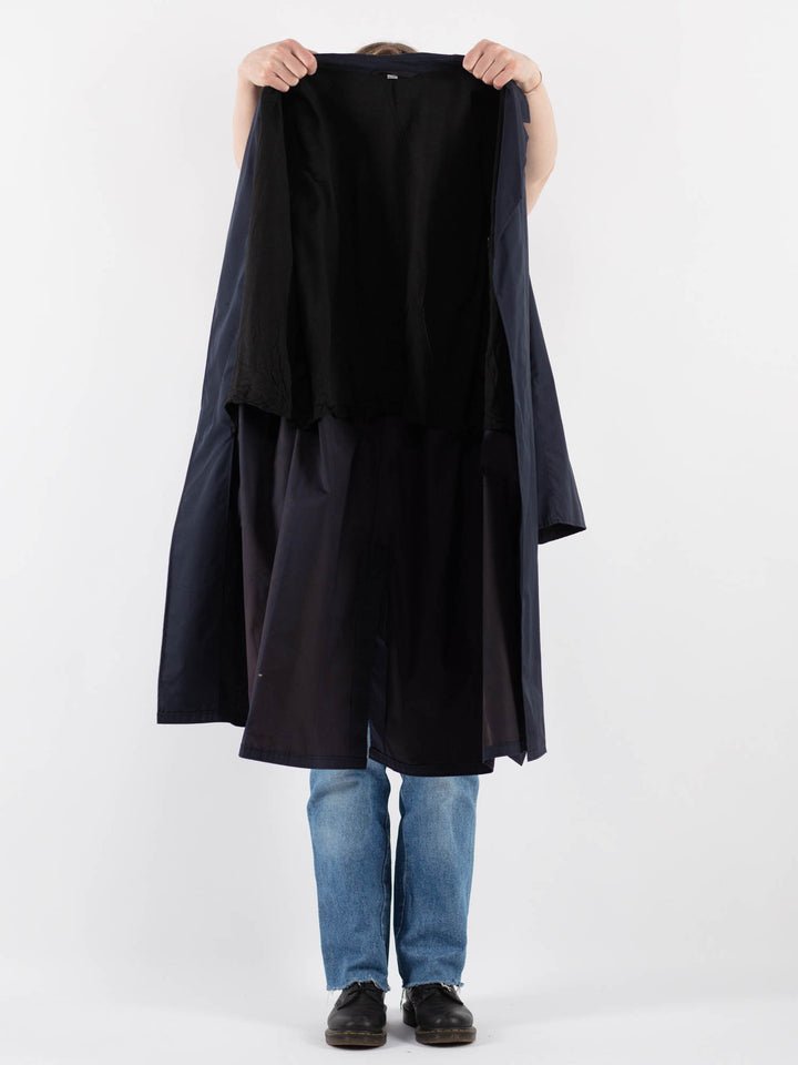 Vintage 90's Women Trench Coat in Blue