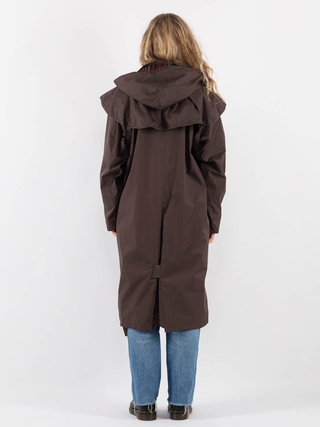 Vintage 90's Women Trench Coat in Brown
