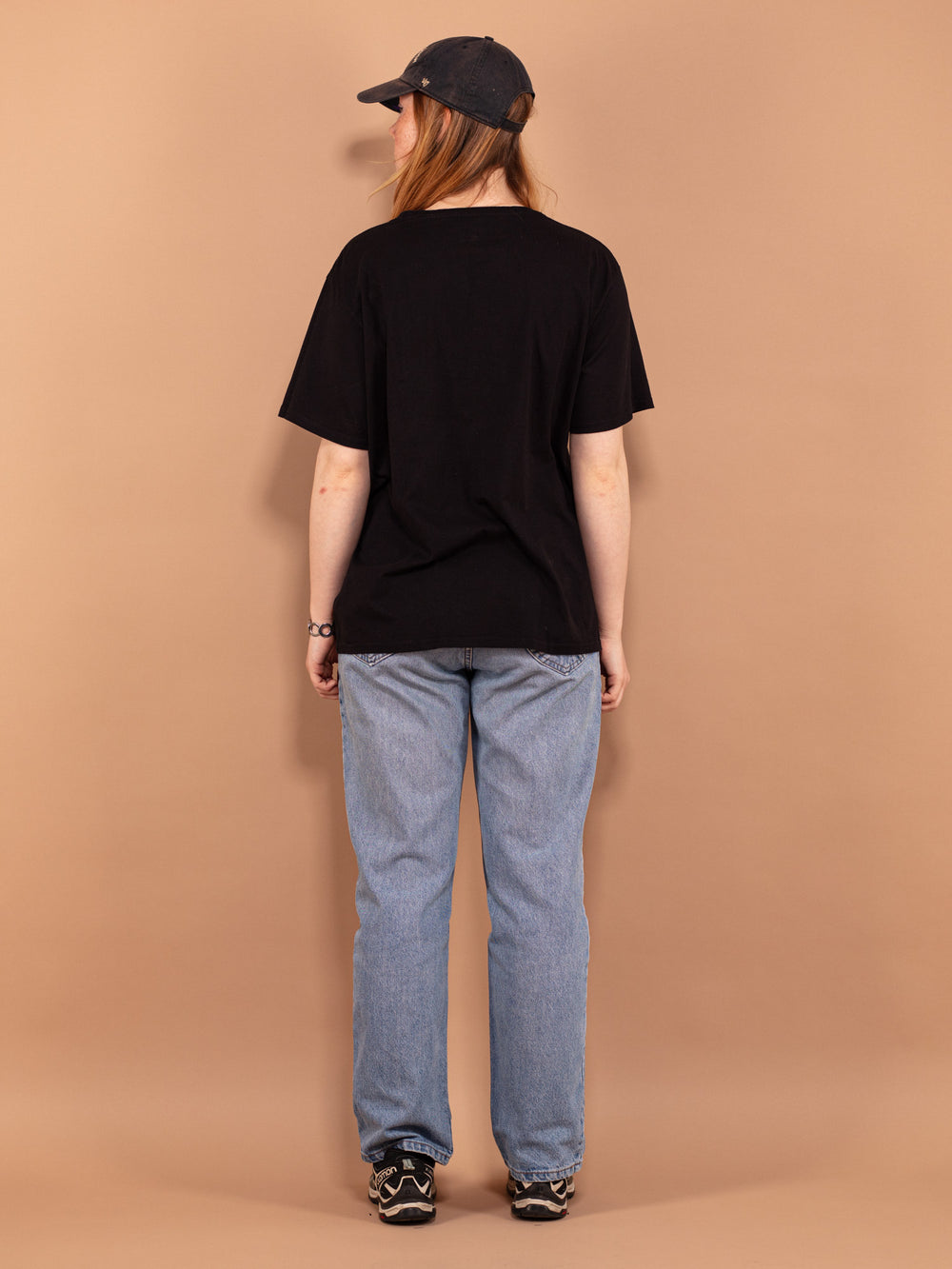 Vintage 90's Women T-shirt with Biker print - NorthernGrip
