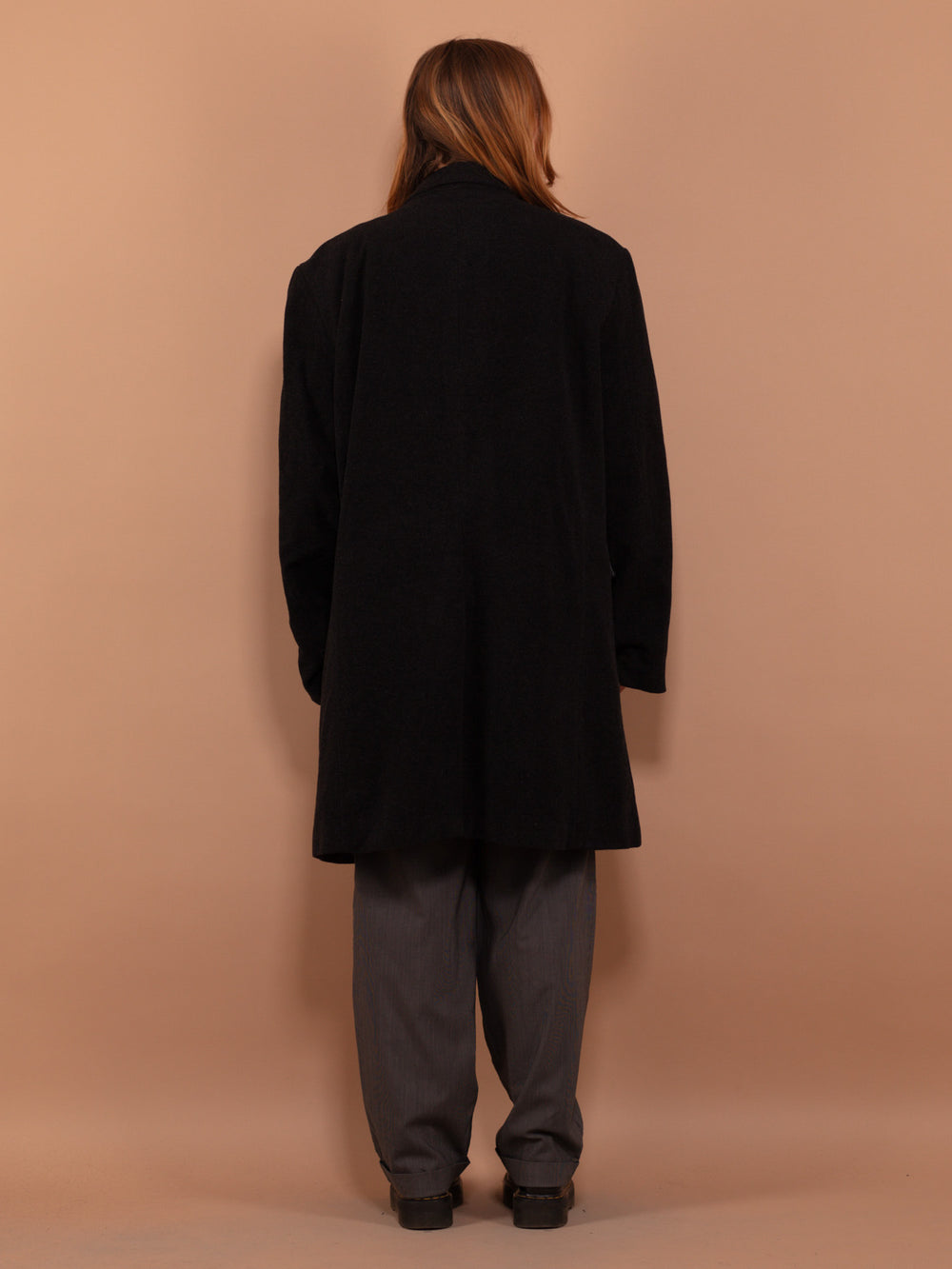 Vintage 90's Women Wool Blend Coat in Gray - NorthernGrip