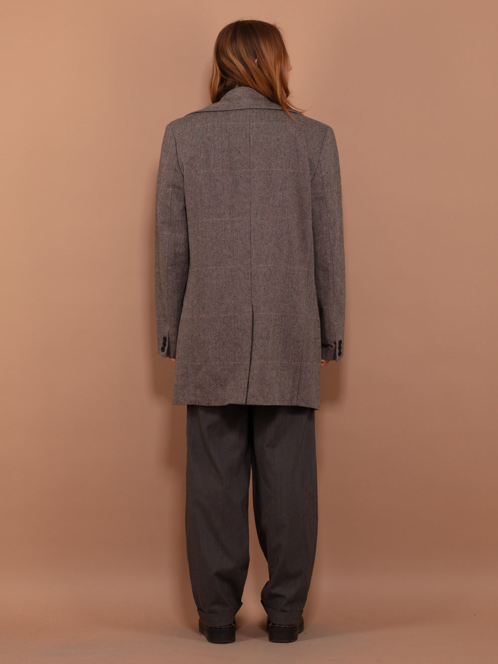 Vintage 90's Women Wool Blend Coat in Gray - NorthernGrip