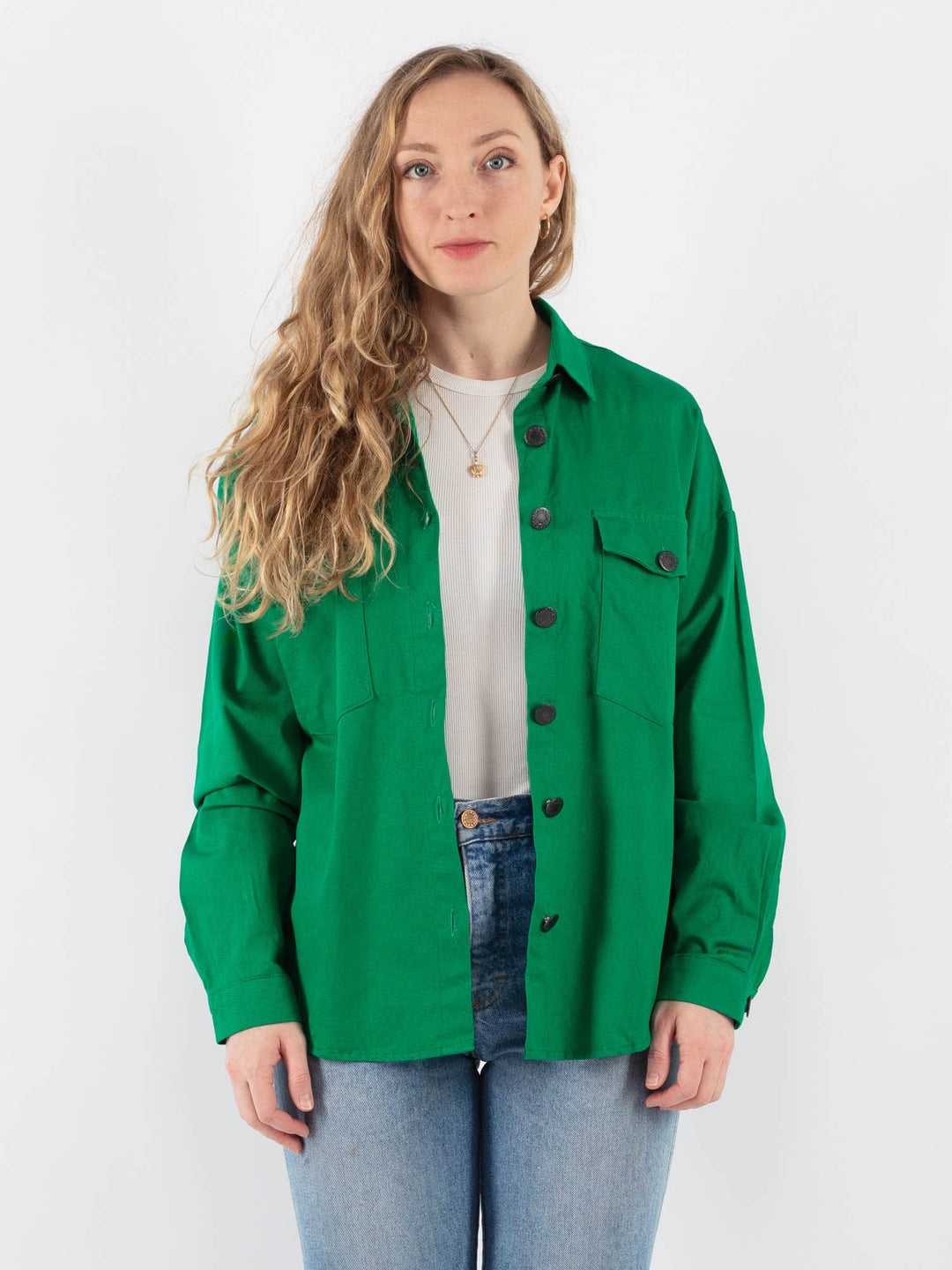 Vintage 90's Women Work in Green