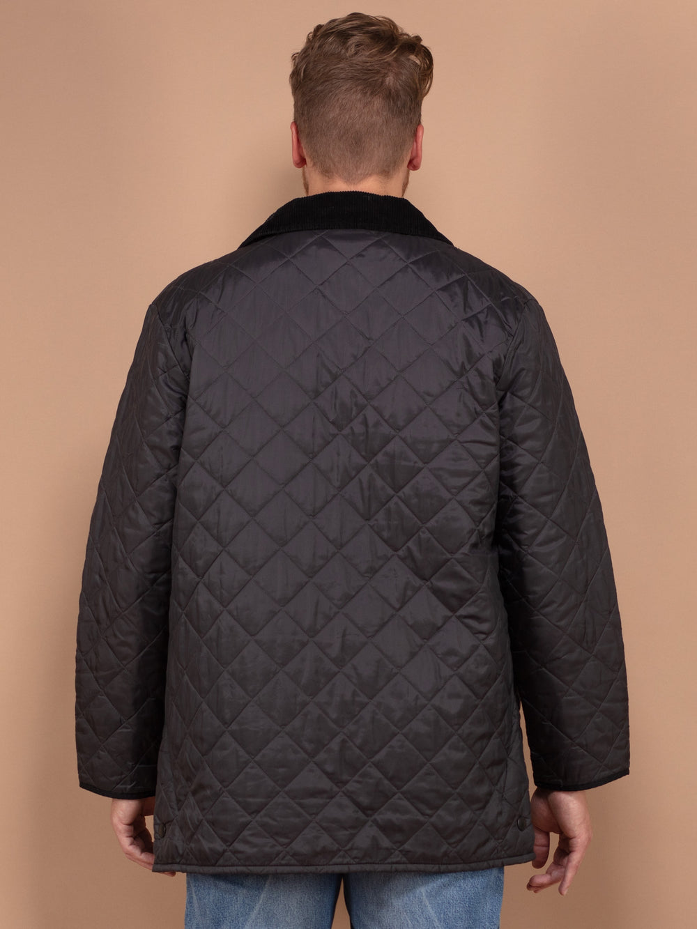 Vintage 00's Men Barbour Quilt Jacket in Grey - NorthernGrip