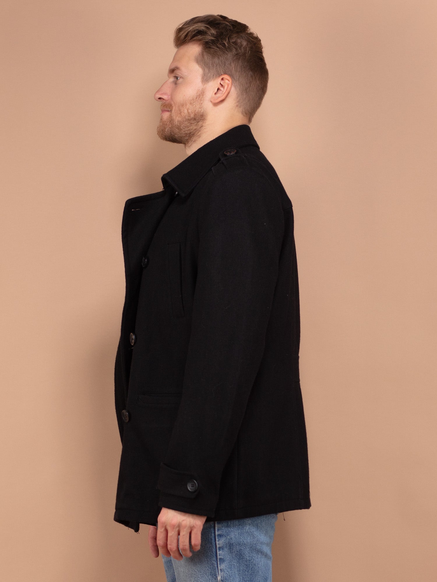 Online Vintage Store | 00's Men Wool Peacoat | Northern Grip