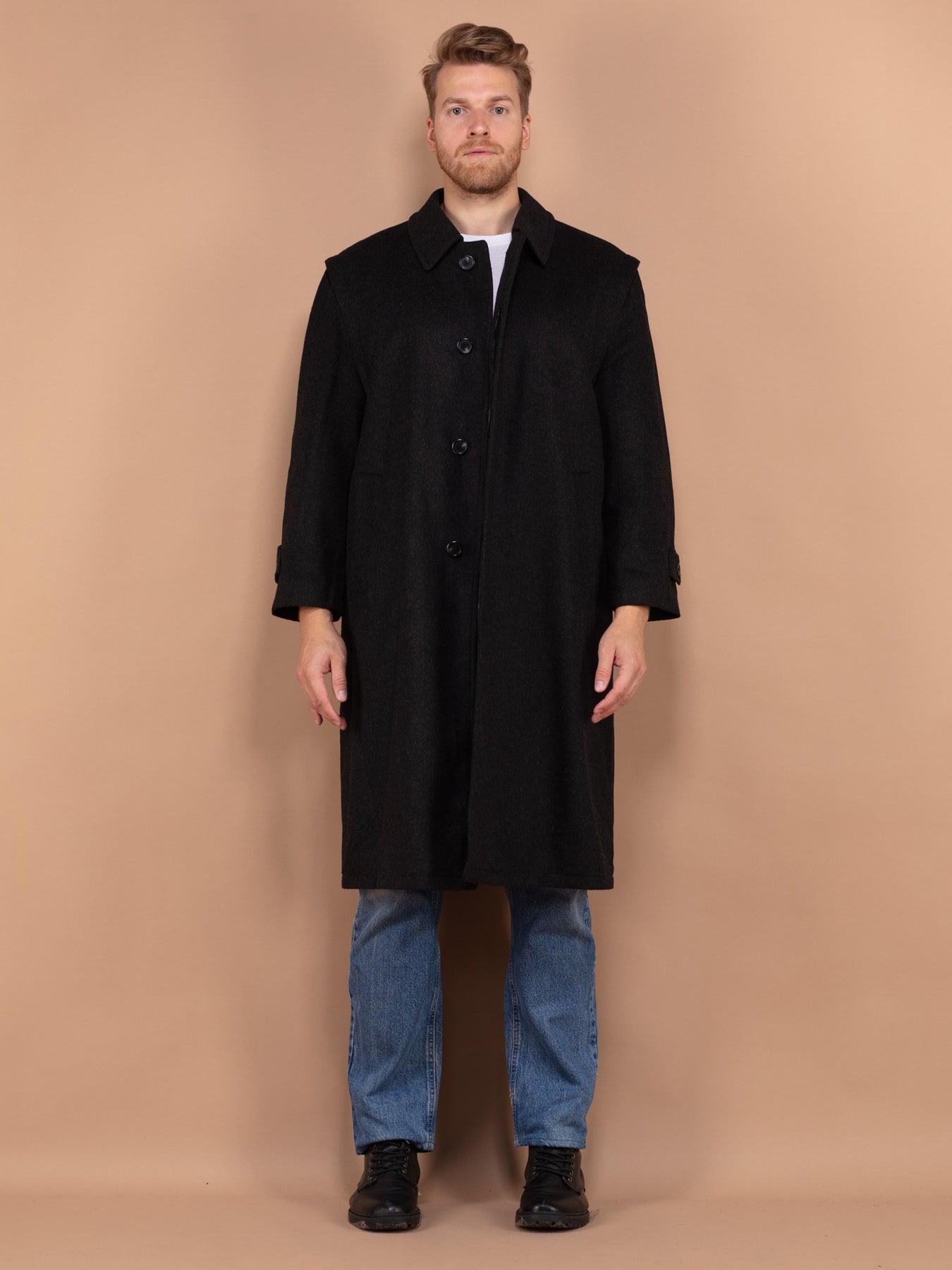 Online Vintage Store | 80's Men Loden Wool Coat | Northern Grip