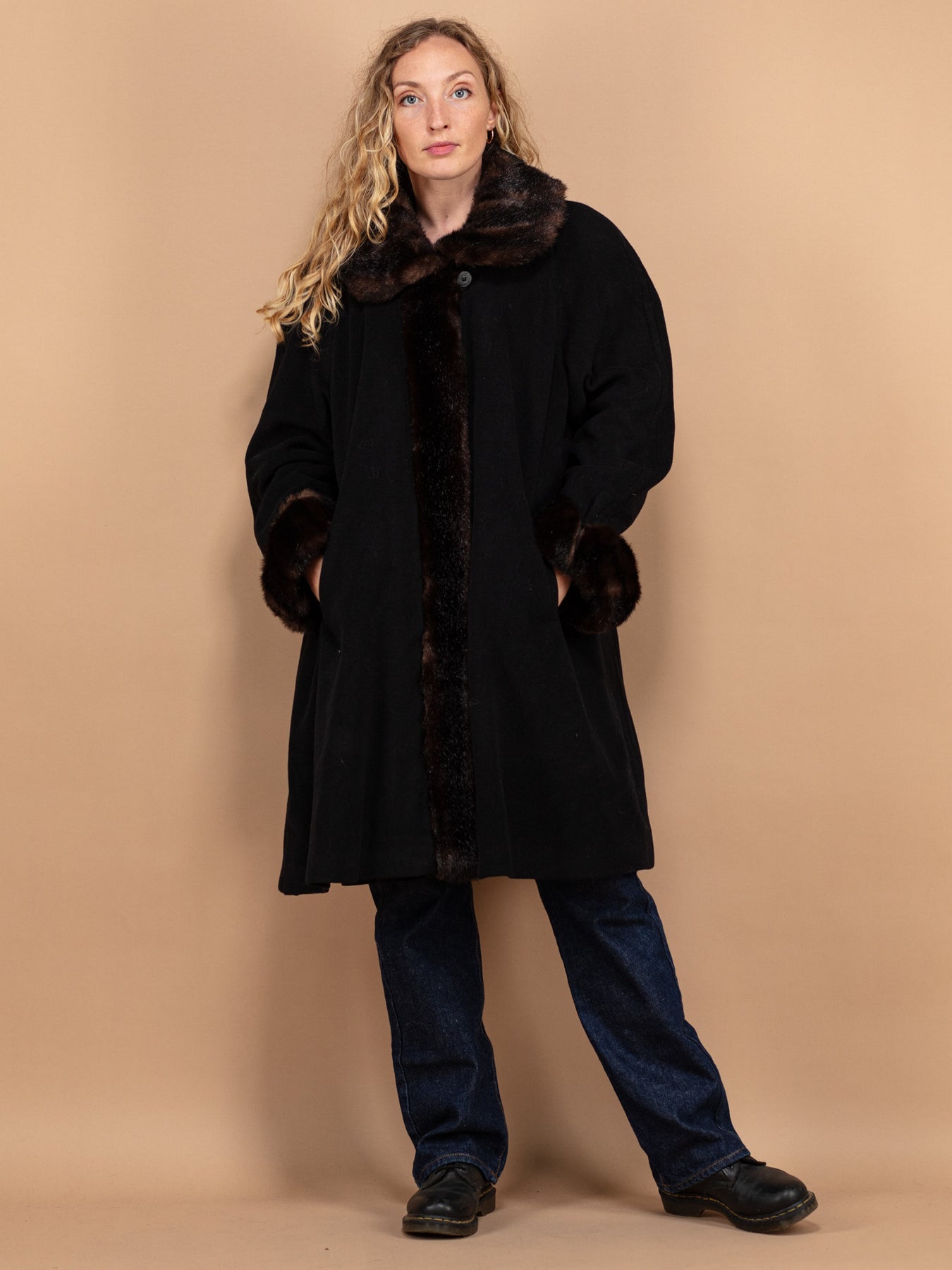 Online Vintage Store | 80's Women Cashmere Wool Coat | Northern