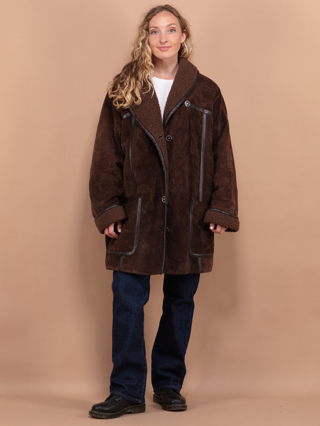 Online Vintage Store 80's Women Suede Coat Northern Grip