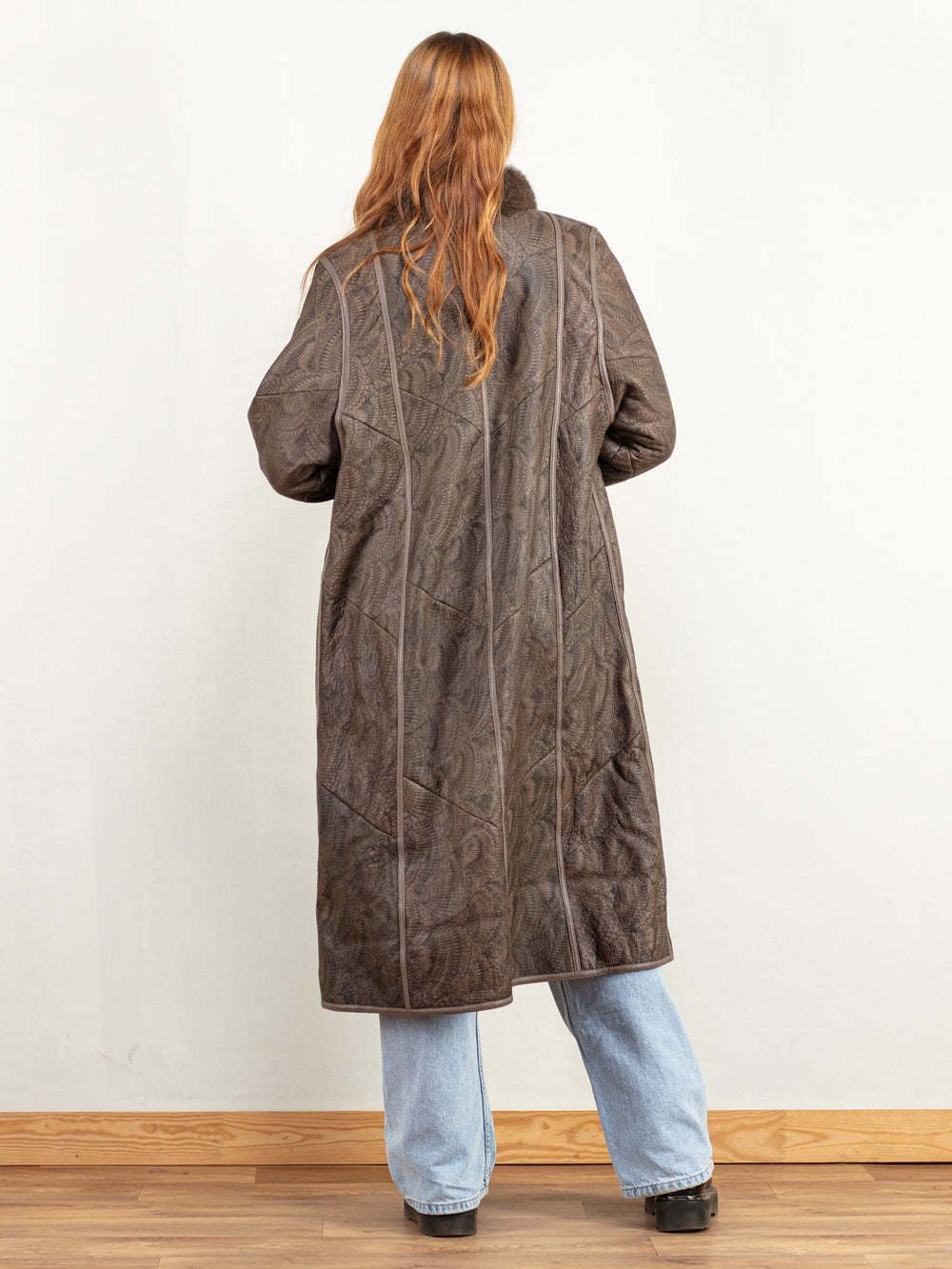 Vintage 80's Women Penny Lane Coat in Brown - NorthernGrip