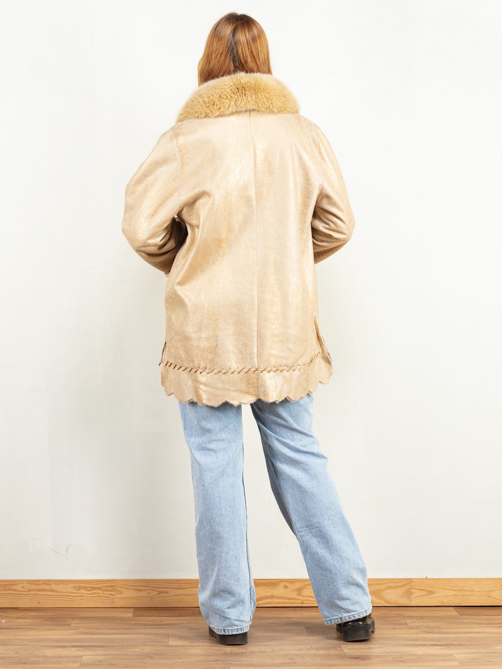 Vintage 90's Women Penny Lane Coat in Beige - NorthernGrip