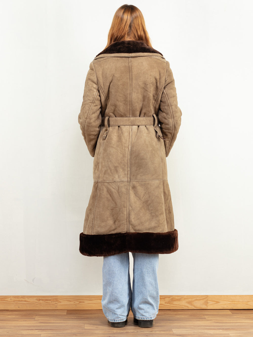 Vintage 70's Women Penny Lane Coat in Beige - NorthernGrip