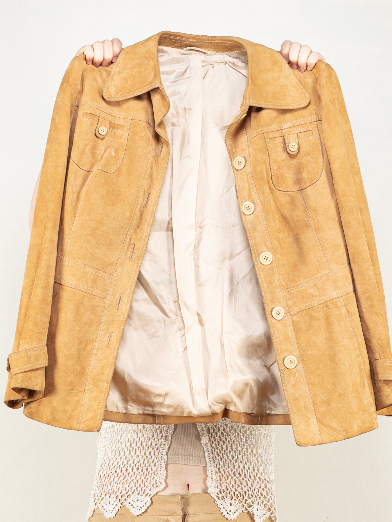 Online Vintage Store | 80s Oversized Suede Jacket | NORTHERN GRIP