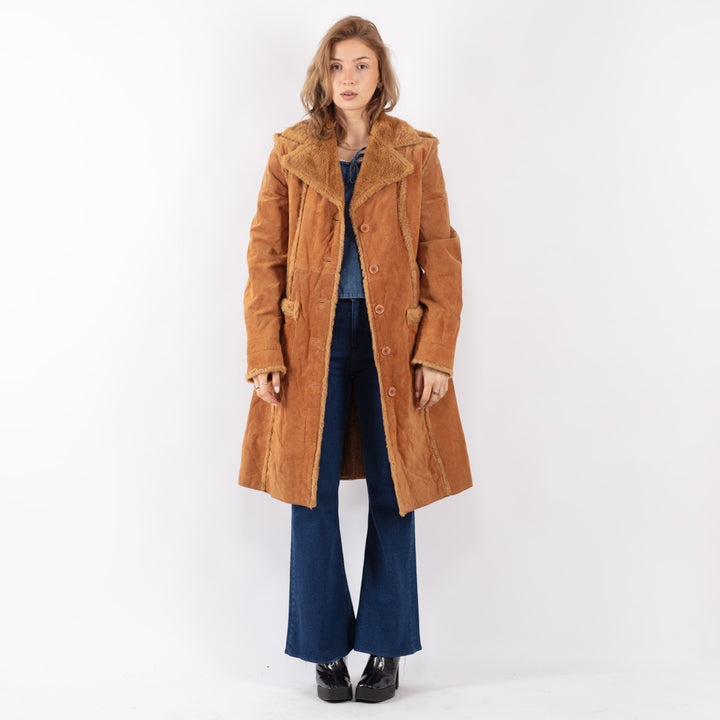 Vintage 90's Women Coat in Brown