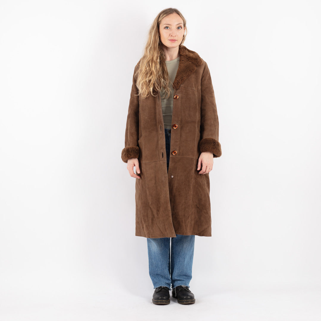 Vintage 70's Women Sheepskin in Brown