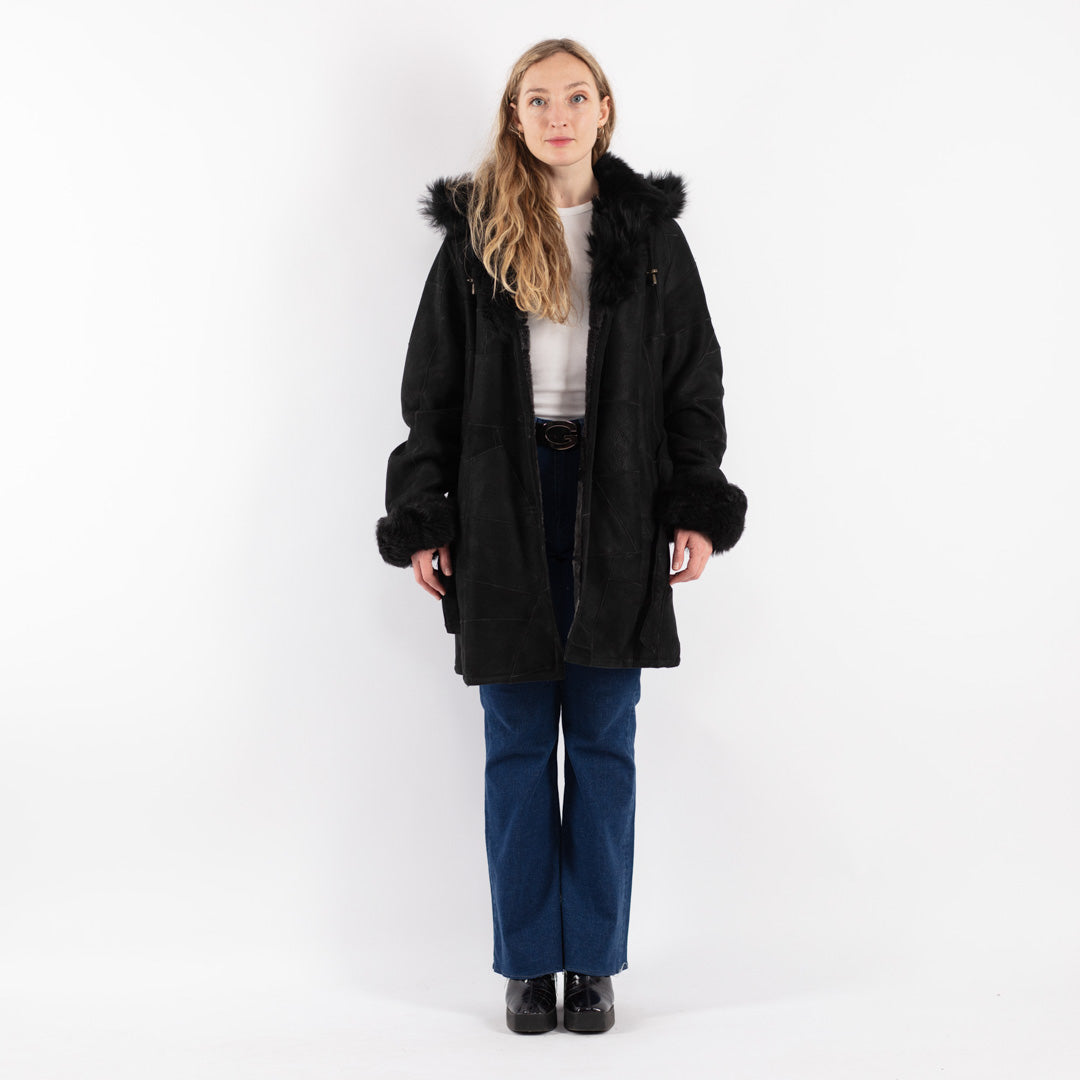 Vintage 90's Women Sheepskin Coat in