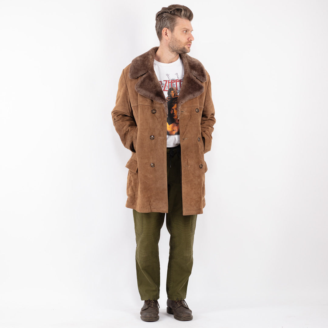 Vintage Men Coat in Beige