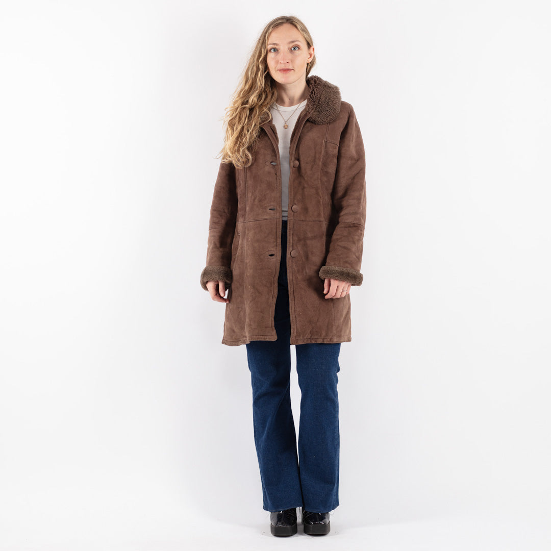 Vintage 90's Women Sheepskin in Brown