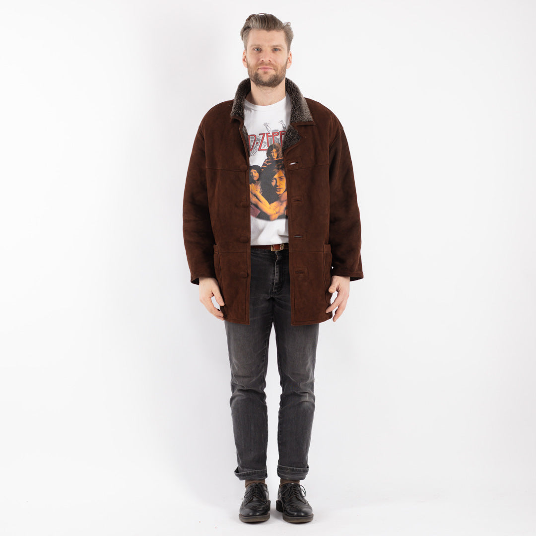 Vintage 00's Men Sheepskin in Brown