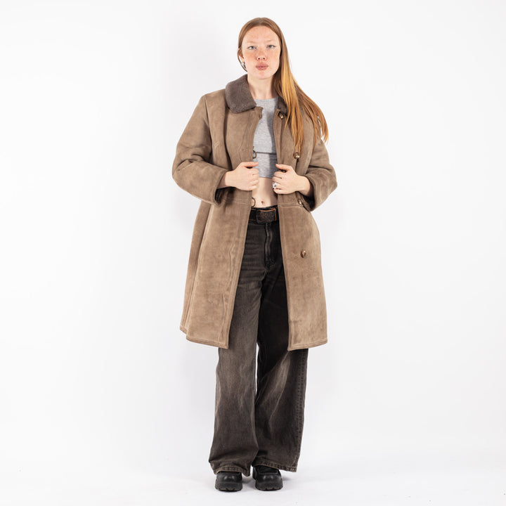 Vintage 70's Women Sheepskin Coat in