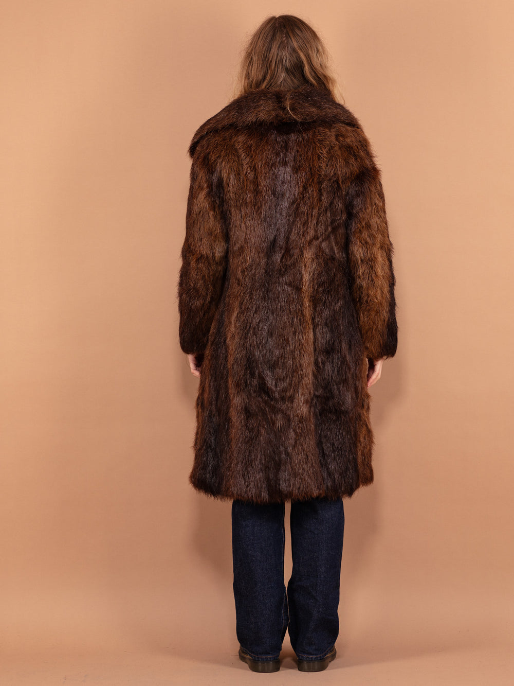 Vintage 60's Women Beaver Fur Coat in Brown - NorthernGrip