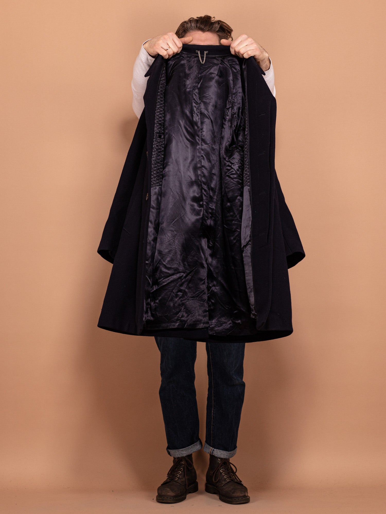 Minimalist wool coat hot sale