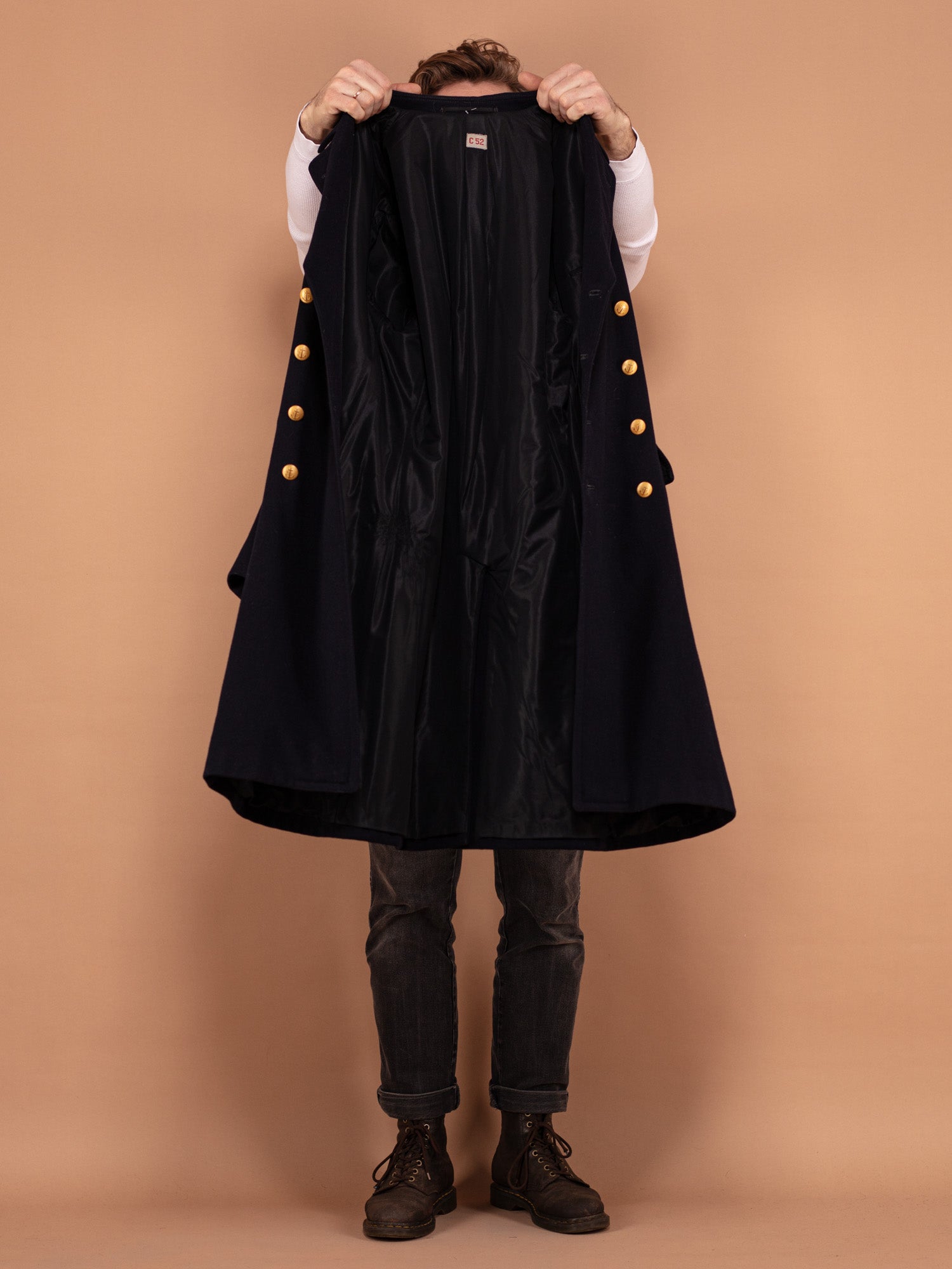 ジャケット・アウター CAROL SHOPPE GRANPA WOOL COAT NAVY ジャケット・アウター CAROL SHOPPE GRANPA WOOL COAT NAVY