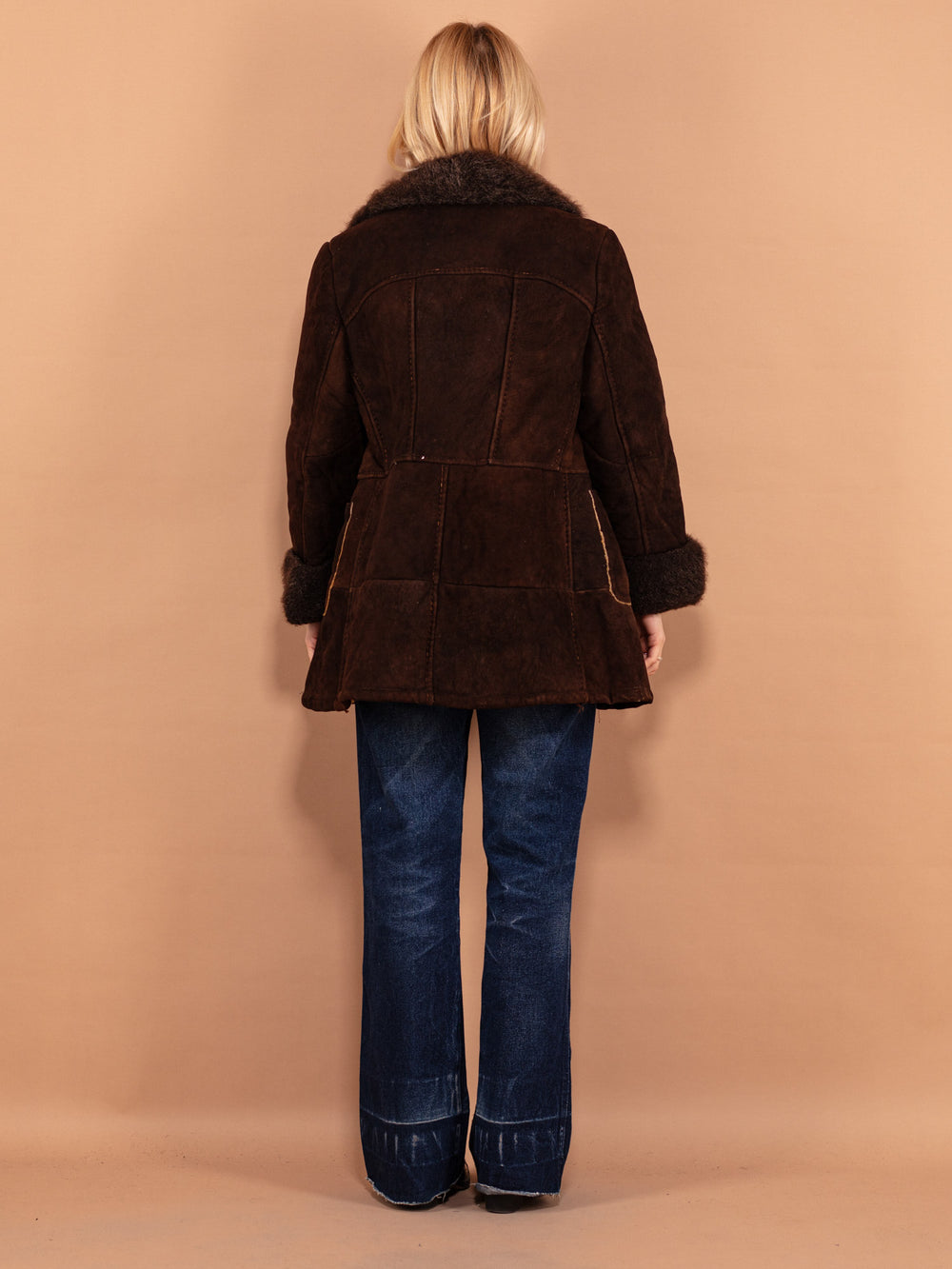 Vintage 70's Penny Lane Sheepskin Coat in Brown - NorthernGrip