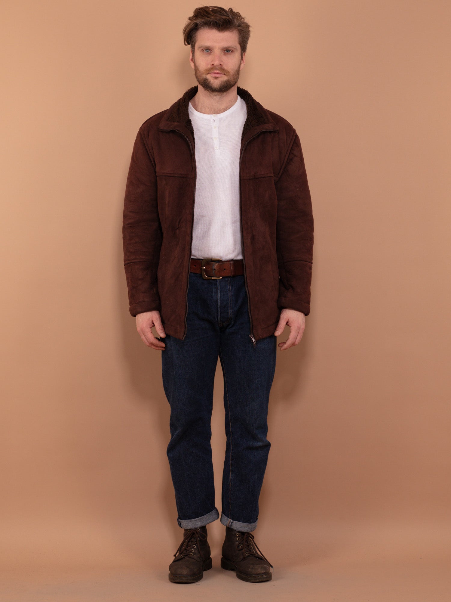 Online Vintage Store | 80's Men Sherpa Bomber Jacket | Northern ...