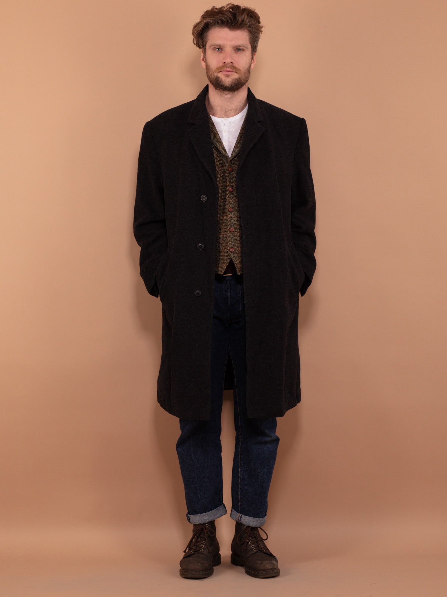 Online Vintage Store | 80's Men Wool and Cashmere Coat Online Vintage Store | 80's Men Wool and Cashmere Coat
