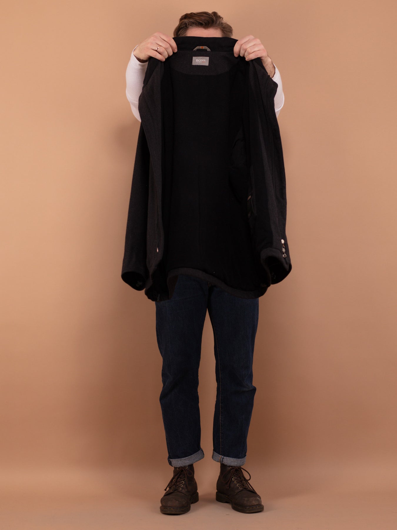 Online Vintage Store 90's Men Hugo Boss Wool Sports Jacket