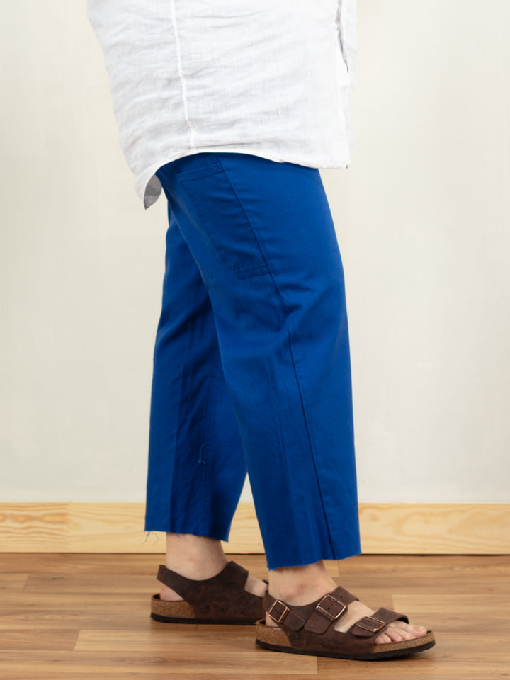 Vintage 80's Blue Work Women Pants