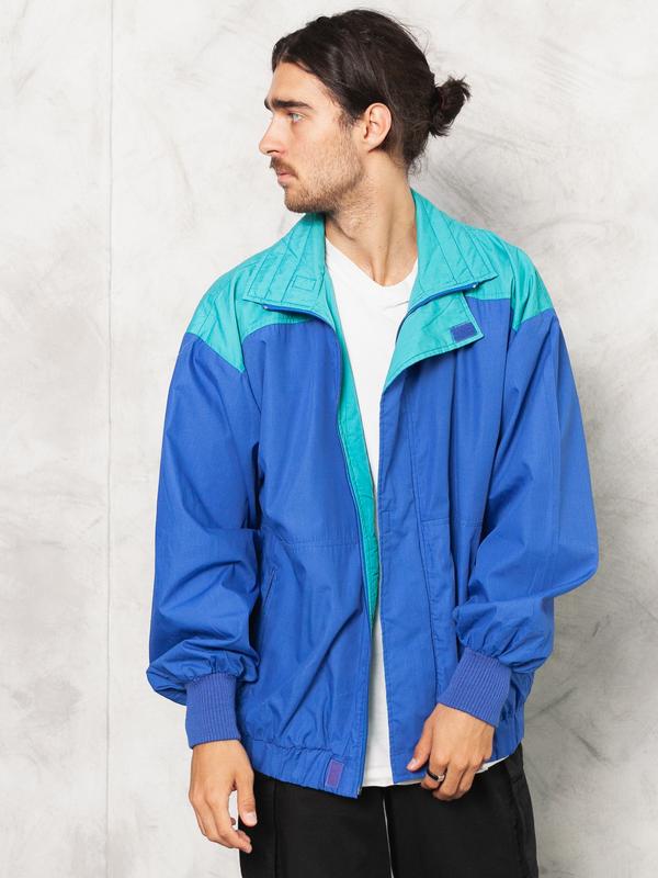 Bold Windbreaker Jacket . Men's 90s Men Jacket Outdoors Jacket 90s Lightweight Jacket Boyfriend Gift . size Extra Large XL