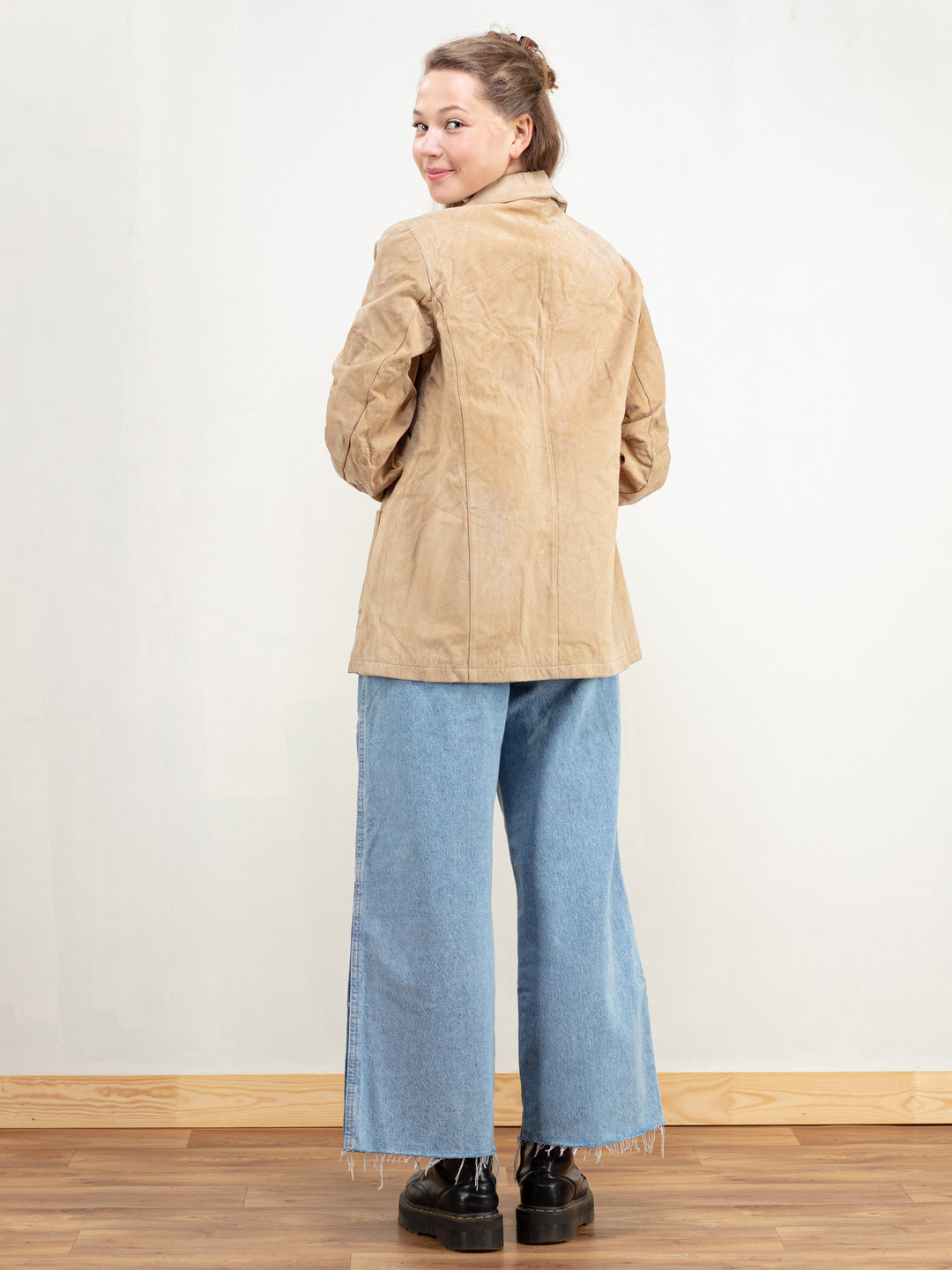 Vintage 70's Women Suede Blazer Jacket