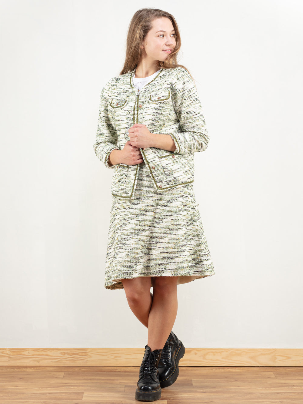 Vintage 80's Women Skirt Suit Set - NorthernGrip