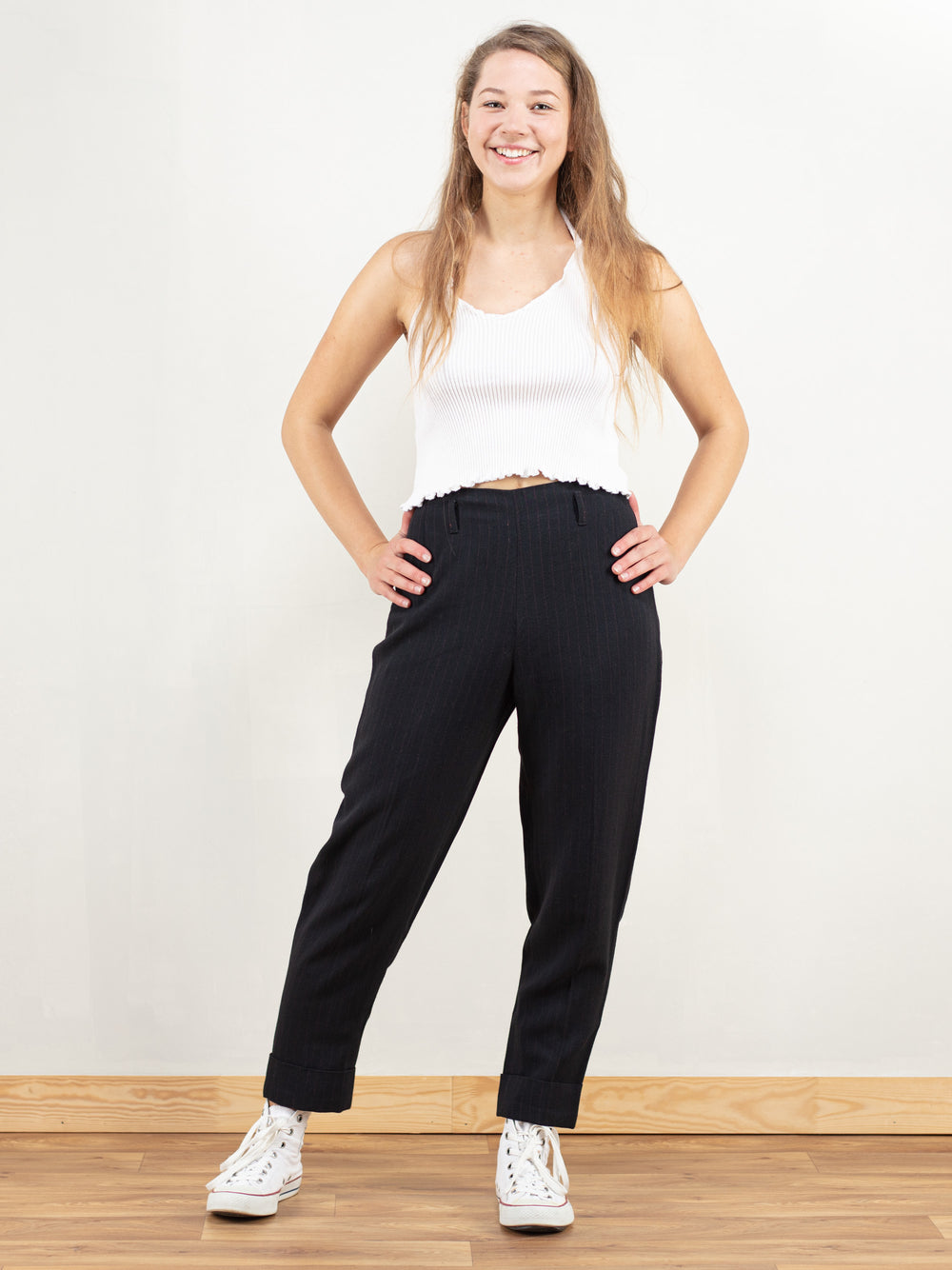 Vintage 80's Casual Suit Pants Women - NorthernGrip