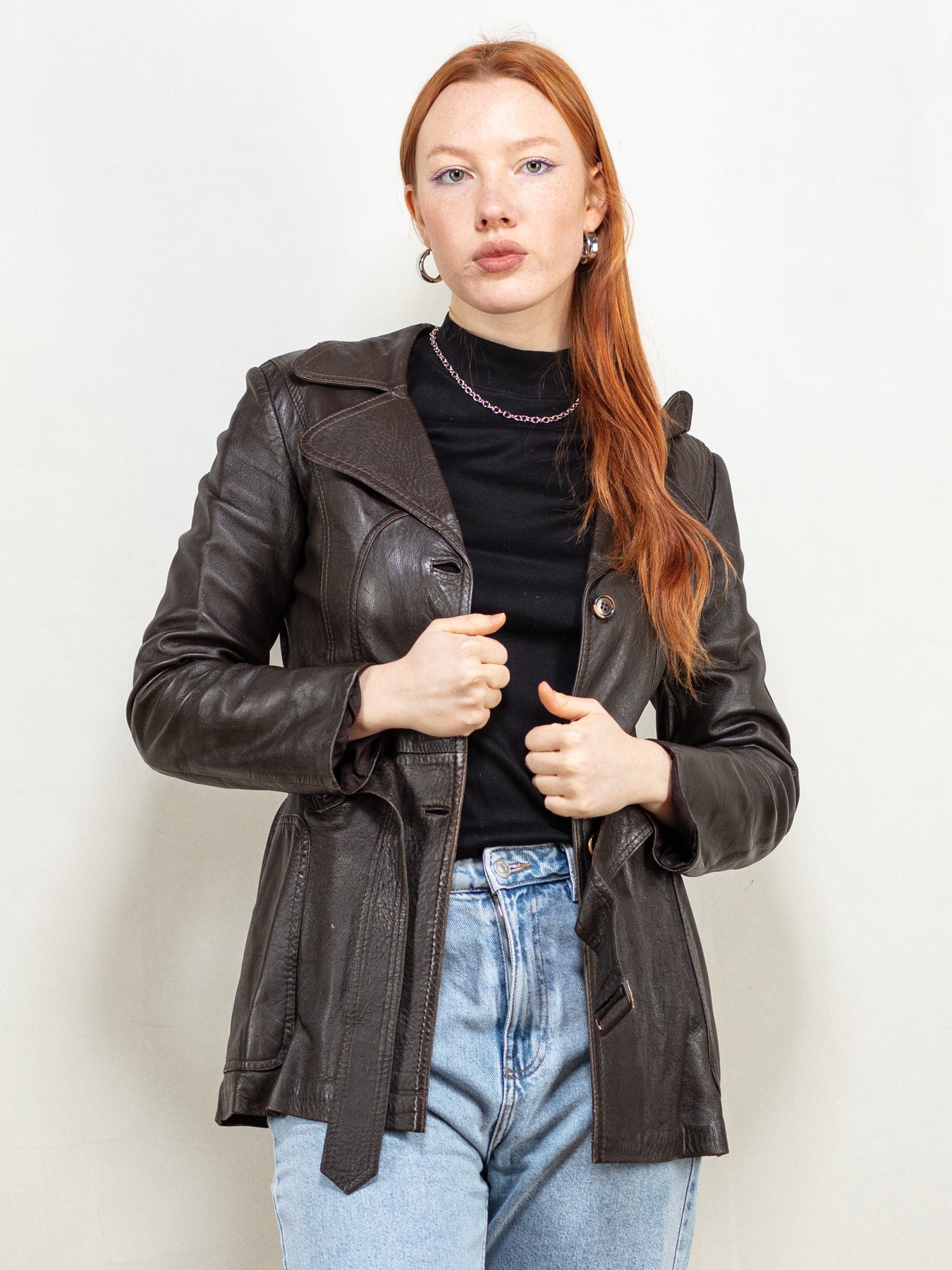 Online Vintage Store   s Women Leather Jacket   Norther Grip