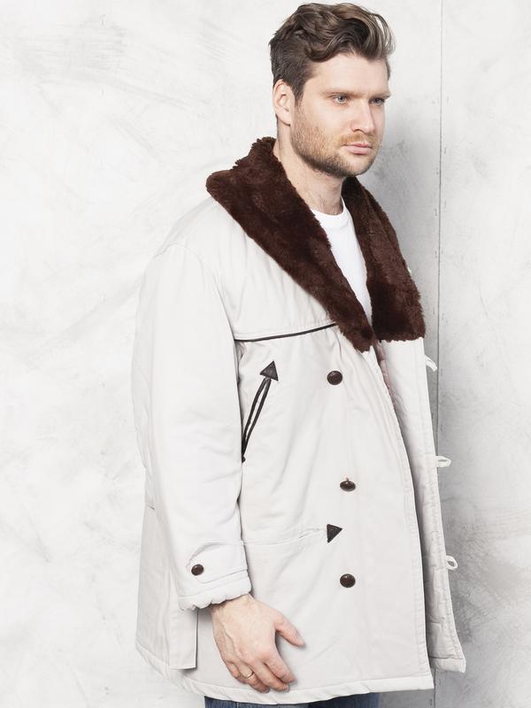 Vintage 70's Men Padded Winter Parka Coat - NorthernGrip
