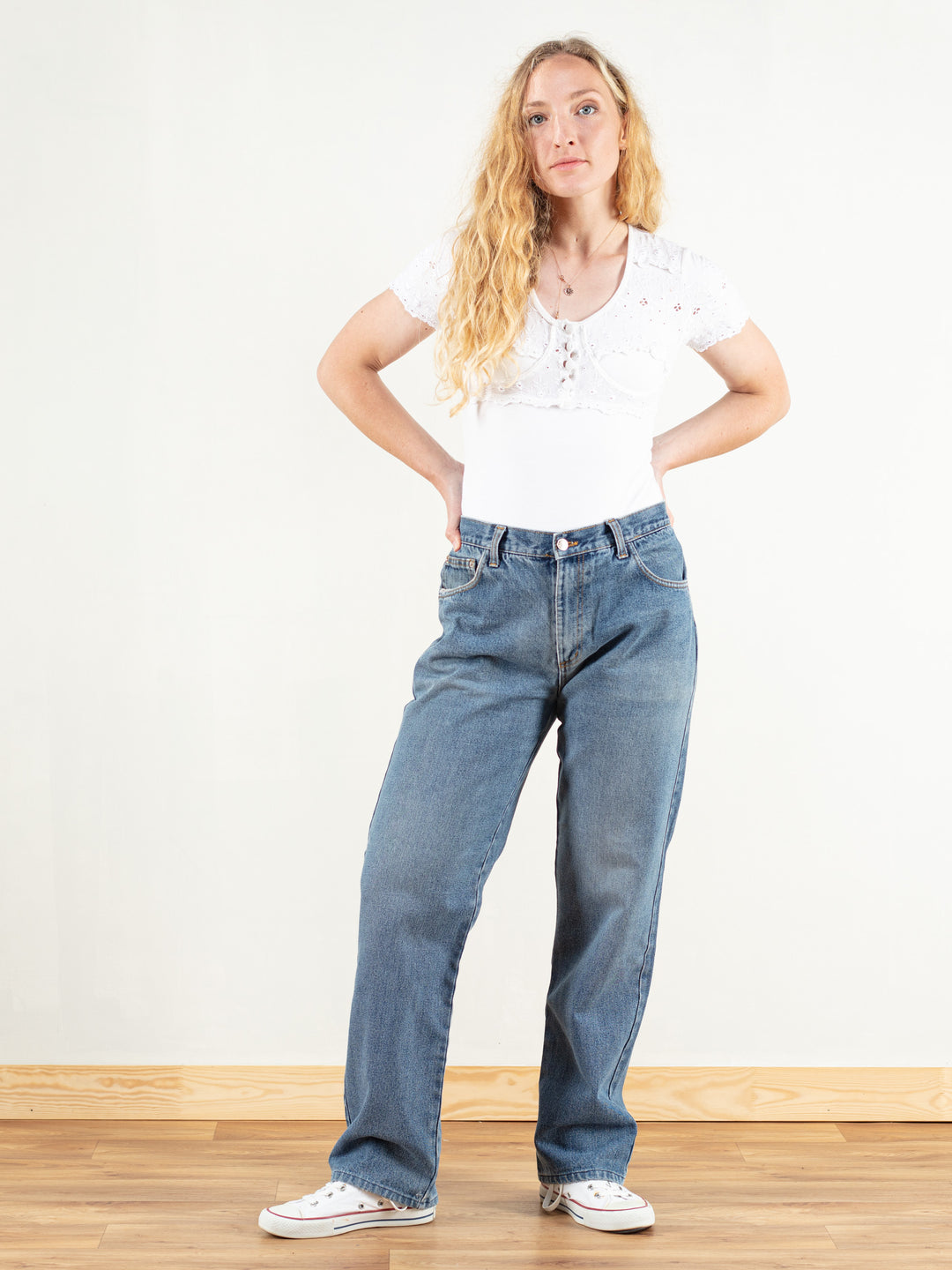 Vintage 90s Women Loose Denim Jeans