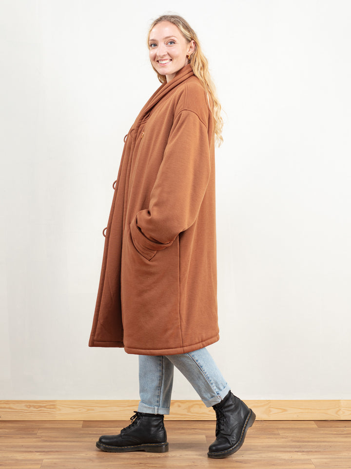 Vintage 80's Women Brown Designer Coat