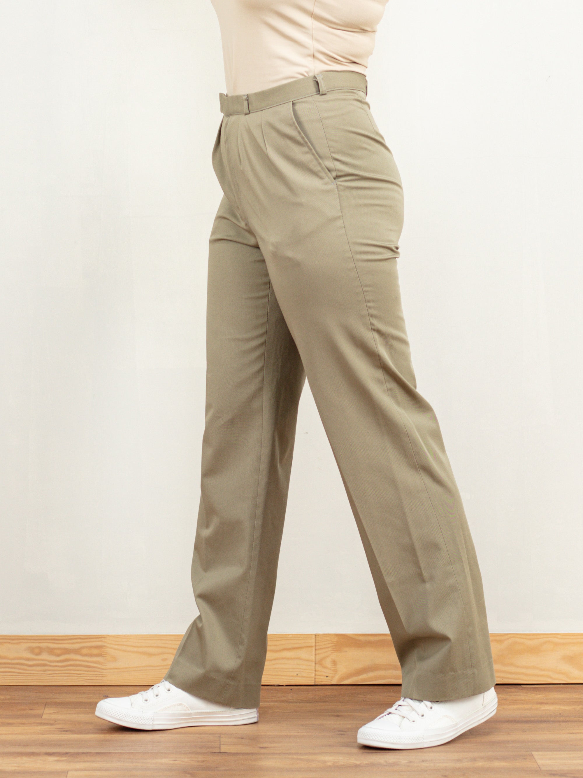 Online Vintage Store | 80's Women Beige Pants | Northern Grip 