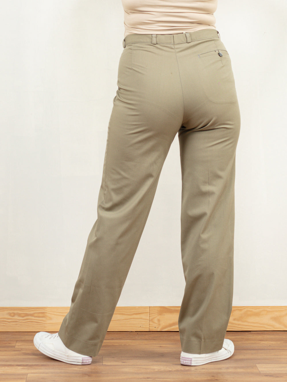 Vintage 80's Women Beige Pants - NorthernGrip