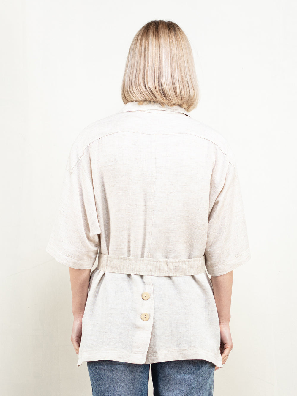 Vintage 80's Women Beige Jacket - NorthernGrip