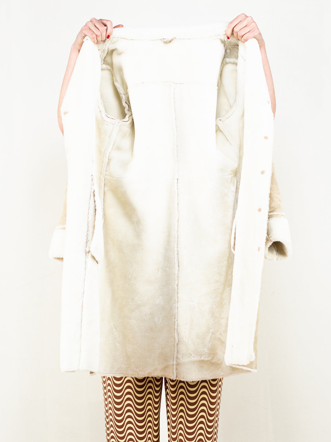 Vintage 00's Women Penny Lane Coat in Beige - NorthernGrip