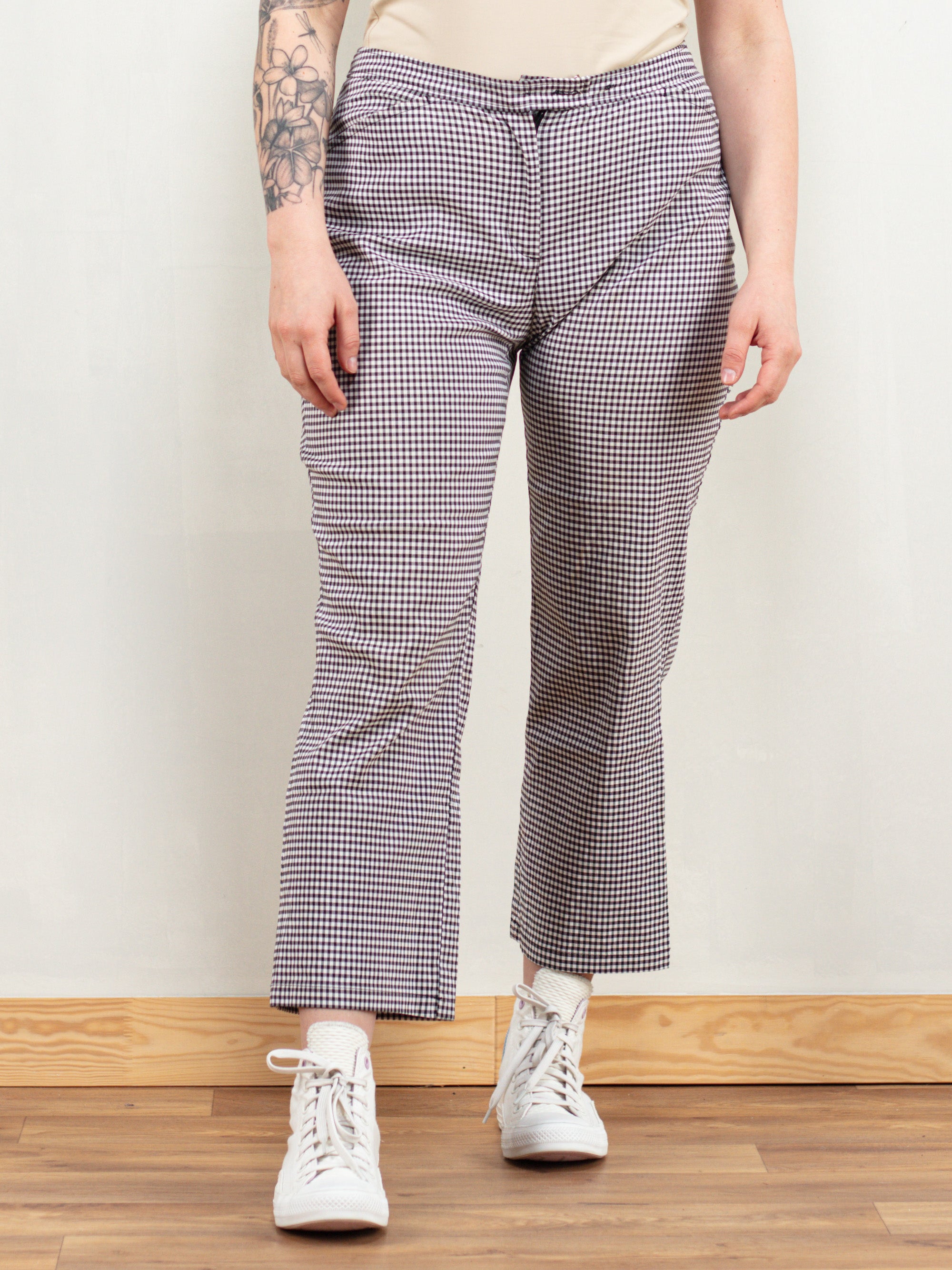 Online Vintage Store | 90's Women Pin Check Pants | Northern Grip –  NorthernGrip