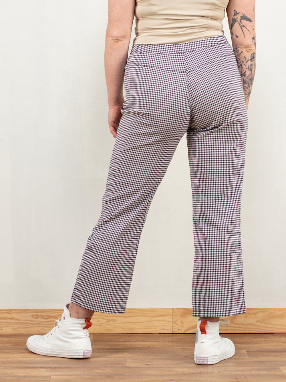 Vintage 90's Women Pin Check Pants - NorthernGrip