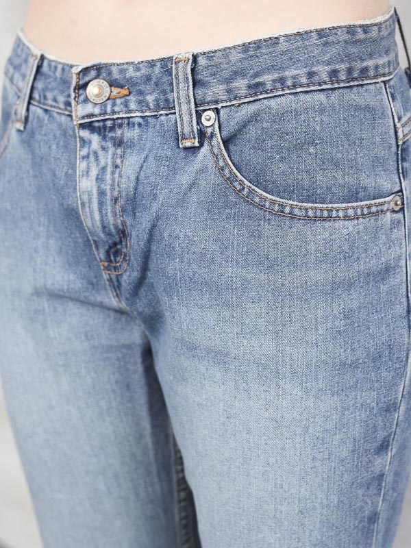 Vintage Ankle Jeans Y2K capri pants denim short pants women stonewash jeans casual bottoms ankle jeans 80s wear spring clothing size medium