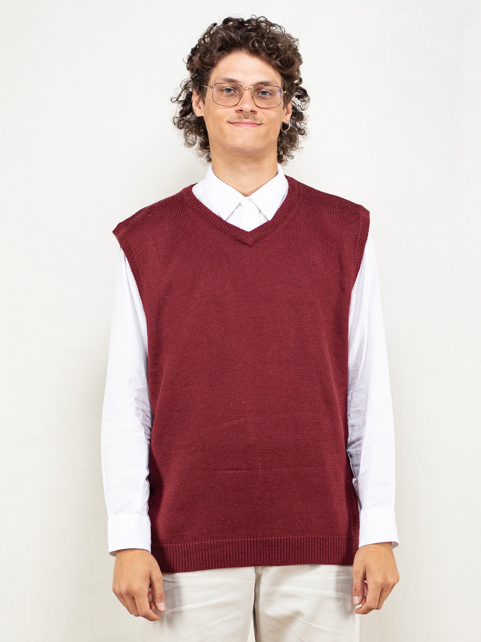 Old man sweater vest top