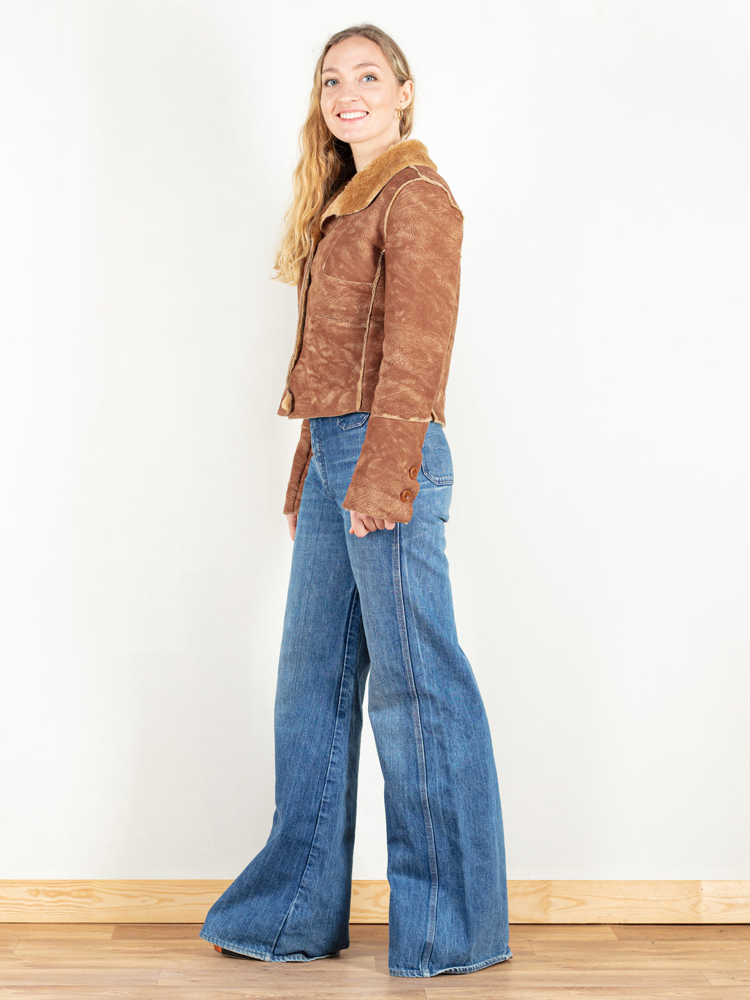 Vintage 90's Women Faux Suede Jacket - NorthernGrip