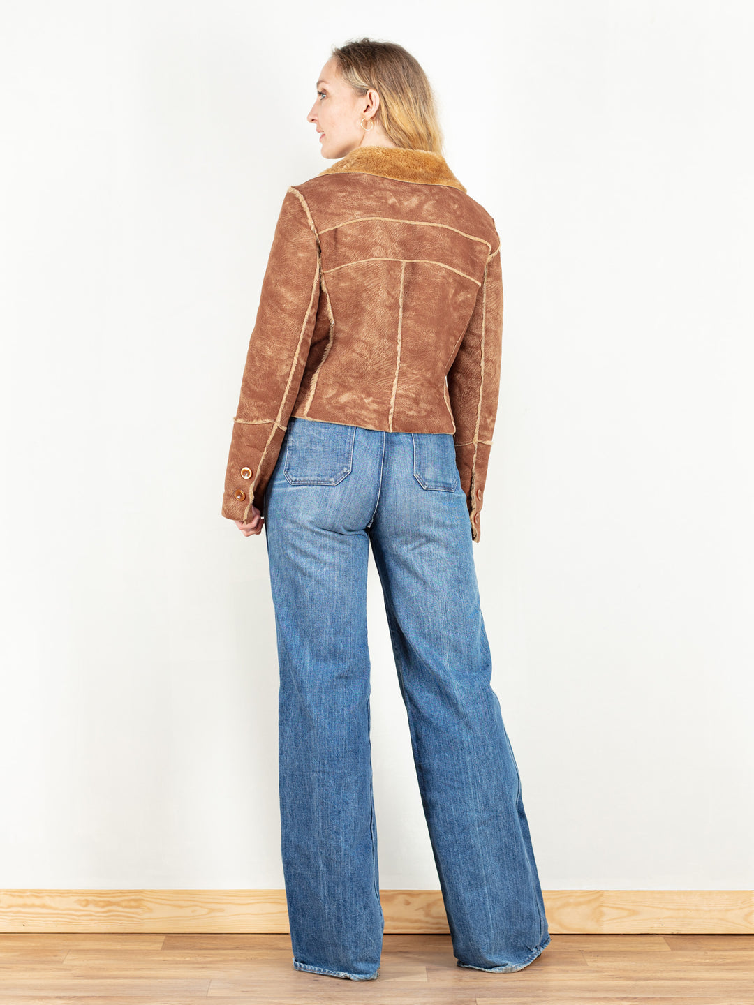 Vintage 90's Women Faux Suede Jacket - NorthernGrip