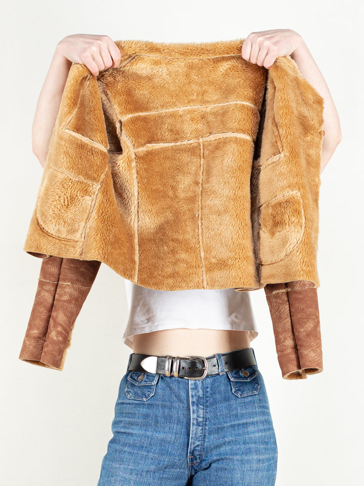Vintage 90's Women Faux Suede Jacket - NorthernGrip